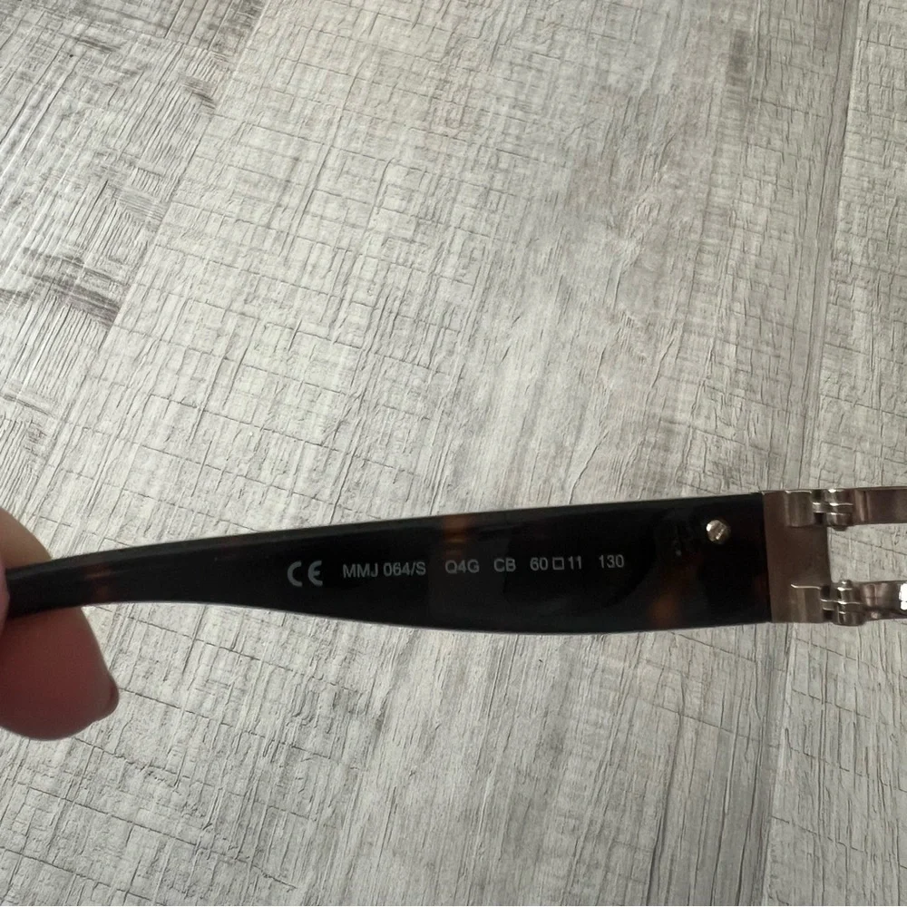Marc by Marc Jacobs Aviator Sunglasses Tortoise Shell Rose Gold MMJ O64/S